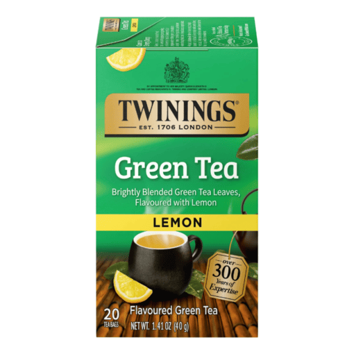 Twinings Flavoured Green Tea with Lemon, 20 Tea Bags, 1.41 oz