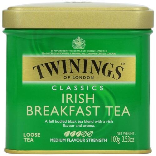 Twinings Classics, Irish Breakfast Loose Tea, Medium Flavour Strength, Tin, 3.53 oz