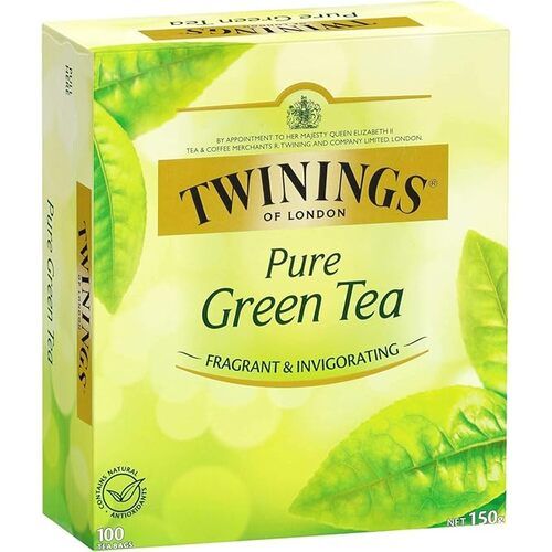 Twinings Pure Green Tea, Fragrant & Invigorating, 100 Tea Bags, 150 g