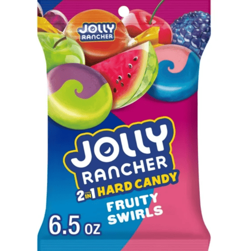 Jolly Rancher 2-in-1 Hard Candy, Fruity Swirls, 6.5 oz, Bag