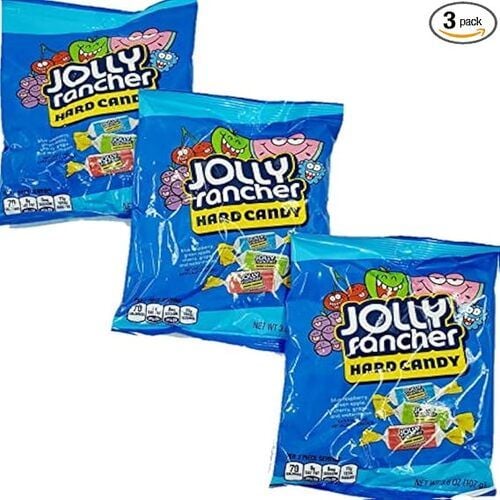 Jolly Rancher Hard Candy, Original Flavor, Pack of 3, 3.8 oz