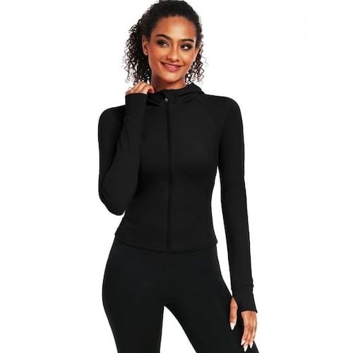 NELEUS Womens Hooded Athletic Jackets Zip Up Yoga Workout Jacket
