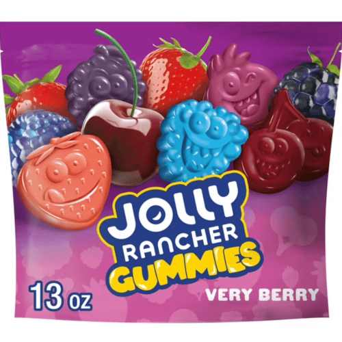 Jolly Rancher Gummies, Assorted Fruit Flavored Candy, Very Berry, Bag, 13 oz