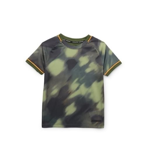 Athletic Works Boys Printed Active Tee with Short Sleeves Sizes 4-16 & Husky