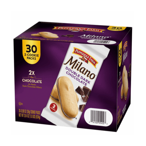 Pepperidge Farm Milano Cookies, Double Dark Chocolate, 0.98 oz