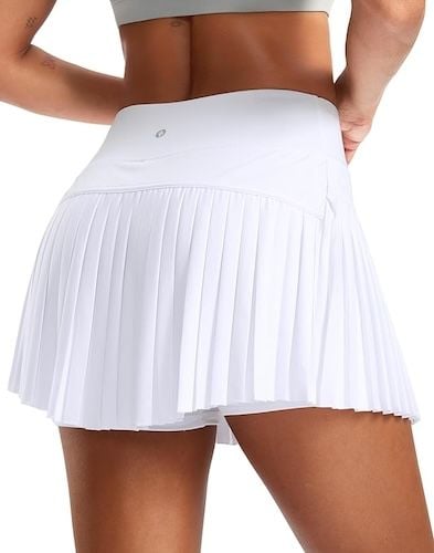 SANTINY Pleated Tennis Skirt for Women with Pockets