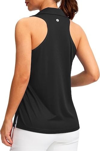 SANTINY Womens Sleeveless Golf Shirt Racerback V Neck Tank Tops