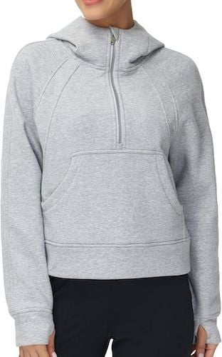 THE GYM PEOPLE Womens' Hoodies Half Zip