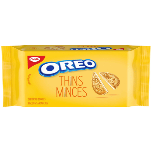 OREO Thins Minces Golden Sandwich Cookies, 261 g