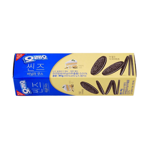 Oreo Korea Thin Sandwich Crackers, Snack Vanilla Mousse Flavor, 2.96 oz