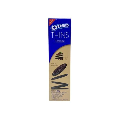 Oreo Korea Nabisco Thins Tiramisu Chocolate Sandwich Cookies, 2.96 oz