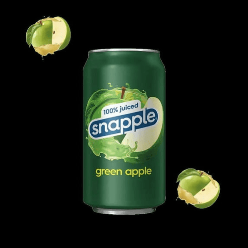 Snapple Fruit Juice Drink, Green Apple, 100% Juiced, 11.5 oz, Can