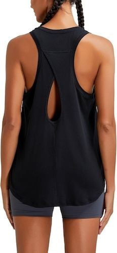 RUNNING GIRL Racerback Running Yoga Athletic Tank Tops