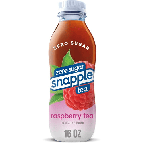 Snapple Tea Drink, Zero Sugar Raspberry, Naturally Flavored, 16 oz, Bottle