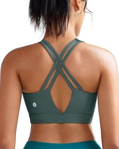 RUNNING GIRL Sports Bra for Women with Sewn in Pads