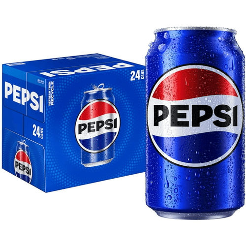 Pepsi Cola Soda Pop, Refresh Then Recycle, 12 fl oz, 24 Cans