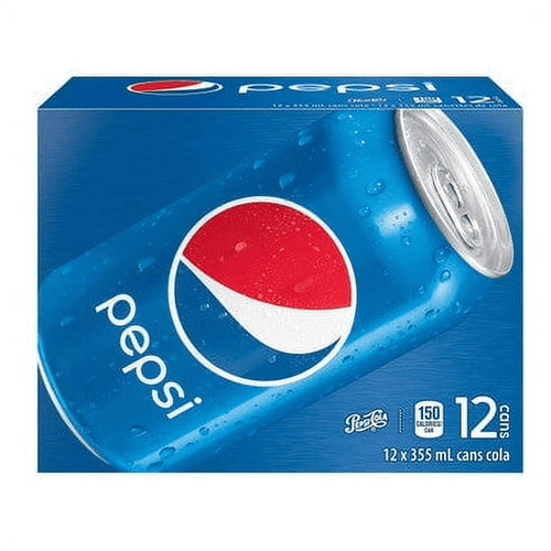 Pepsi Soft Drinks, Soda, Imported from Canada, Cans, 12 oz, Pack of 12