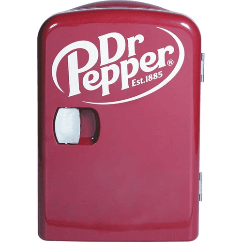 Dr Pepper 6-Can Beverage Refrigerator, Red