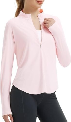 BALEAF Sun Shirts Half 1/4 Zip Shirt
