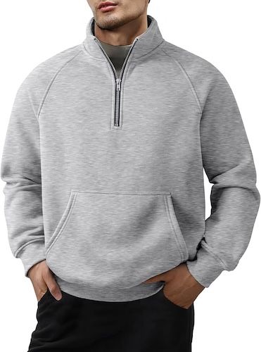 JMIERR Quarter Zip Pullover Sweatshirts