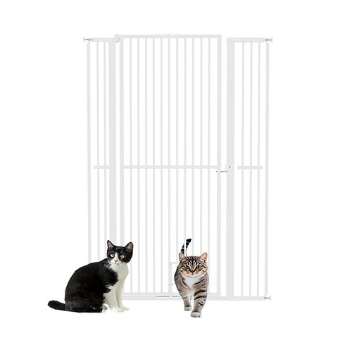 PawHut Extra Tall Pet Gate, 67", White