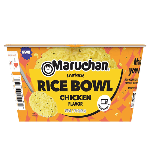 Maruchan Microwavable Instant Rice Bowl, Chicken Flavor, 3.76 oz, 6 Count