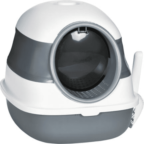 PawHut 20-in Cat Litter Box with a Dome, White