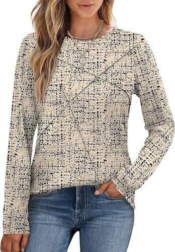 XIEERDUO Long Sleeve Shirts for Women Business Casual Tops
