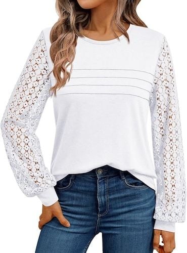 AUTOMET Women's Long Sleeve Tops Dressy Casual Shirts