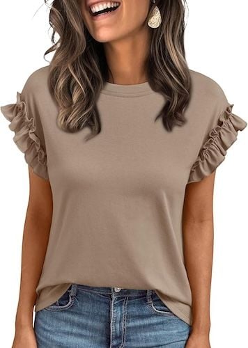 AUTOMET Womens Short Sleeve Tops Summer Tshirts