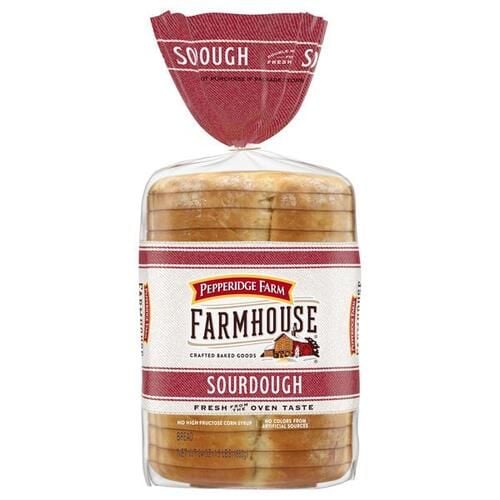 Pepperidge Farm Farmhouse Sourdough Bread, Fresh Oven Taste, Bag