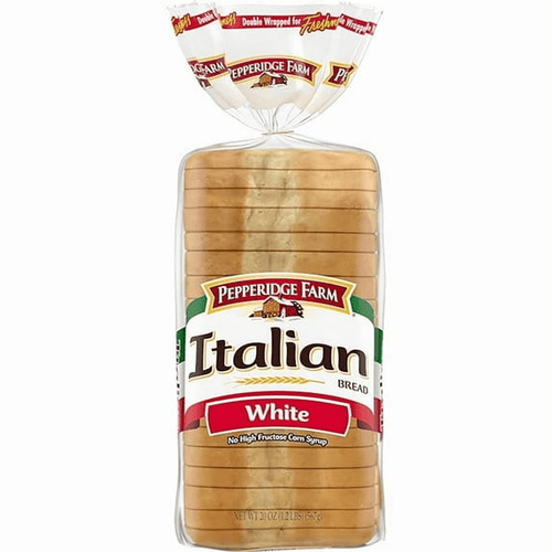Pepperidge Farm Italian White Seedless Bread, No High Fructose Corn Syrup, 20 oz, Bag