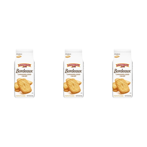 Pepperidge Farm Bordeaux Caramelized Crisp Cookies, 27 ct, 6.75 oz, Bag, Pack of 3