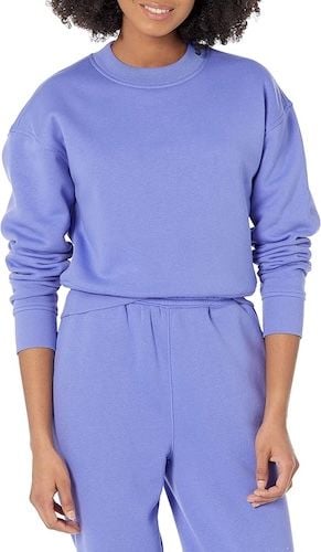 Amazon Essentials Women's Cropped Drop Shoulder Sweatshirt