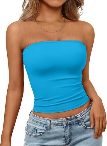 Trendy Queen Womens Strapless Tube Tops