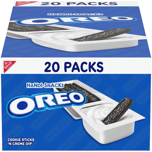 OREO Handi-Snacks, Cookie Sticks, 'N Creme Dip, 20 Packs, Box