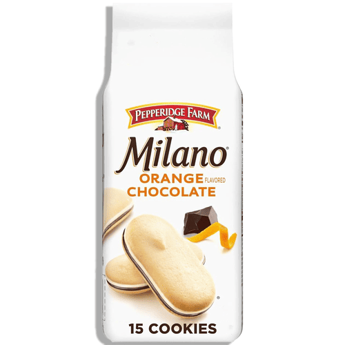 Pepperidge Farm 15 Milano Cookies, Orange Chocolate, 7 oz, Bag