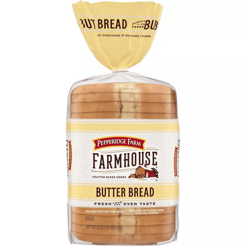 Pepperidge Farm Farmhouse Crafted Baked Goods, Butter Bread, 22 oz, Bag