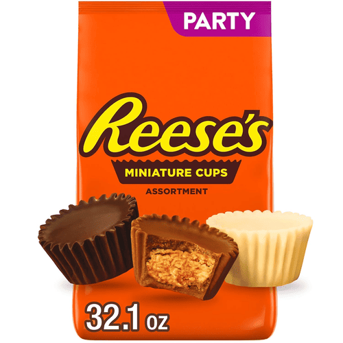 Reese's Miniature Peanut Butter Cups Assortment, Party Pack, 32.1 oz