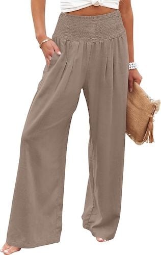 ANRABESS Women Palazzo Pants Summer Trousers