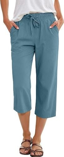 ANRABESS Capris Pants for Women Summer