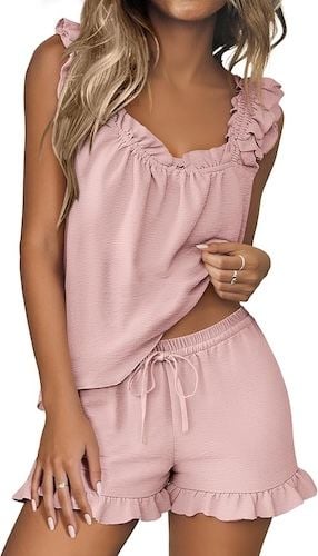 ANRABESS Womens Summer Lounge Set 2 Piece Outfits