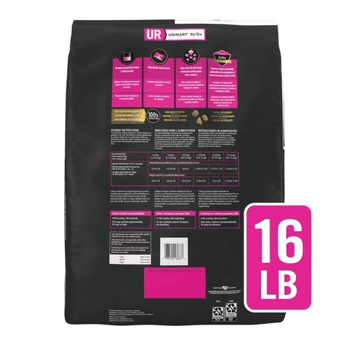 Purina Pro Plan Veterinary Diets Dry Cat Food, Urinary St/Ox Feline Formula, 16 lb, Bag