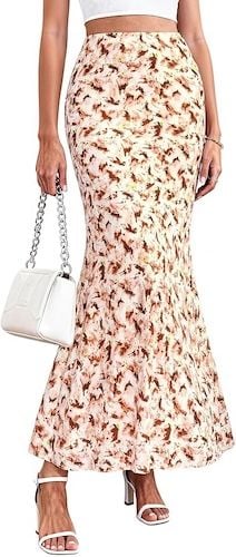 PRETTYGARDEN Maxi High Waisted Skirts for Women