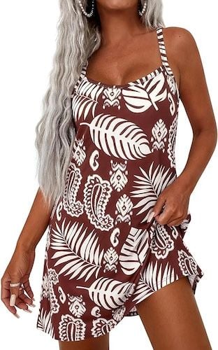PRETTYGARDEN Women's Sleeveless Sundress Beach Vacation Cover Ups
