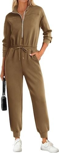 PRETTYGARDEN Long Sleeve Jumpsuits for Women Casual
