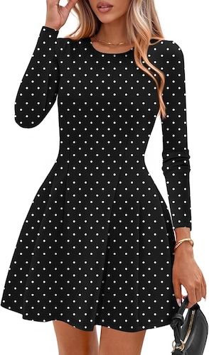 PRETTYGARDEN Long Sleeve Mini Dress for Women 2026