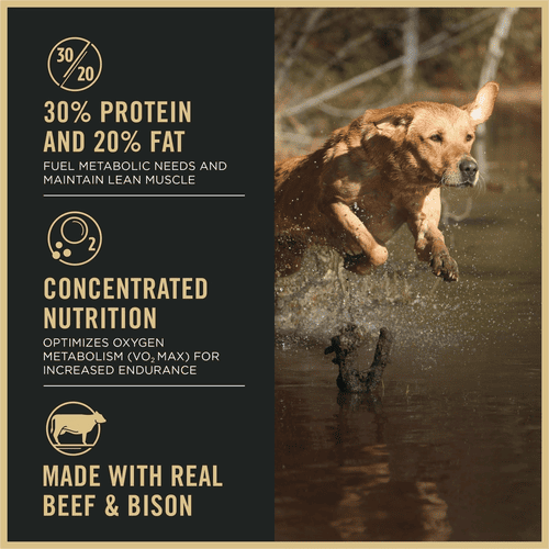 Purina Pro Plan Dry Dog Food, Sport Performance All Ages High-Protein 30/20 Beef & Bison Formula for Canine Athletes, 33 lb, Bag