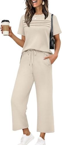 WIHOLL Two Piece Sets for Women Summer Spring Travel Vacation Outfits