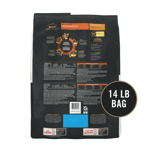 Purina Pro Plan Dry Cat Food, Complete Essentials Adult Shredded Blend Chicken & Rice Formula, 14 lb, Bag